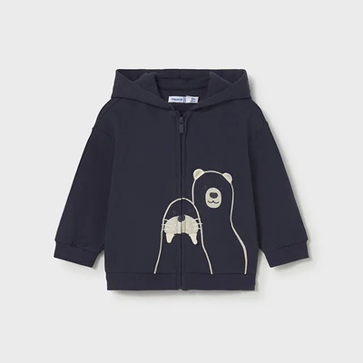 MAYORAL Суичър с щампи play цвят тъмносин за бебе момче Mayoral