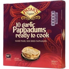 Patak's papadums s česnekem 10ks 100 g