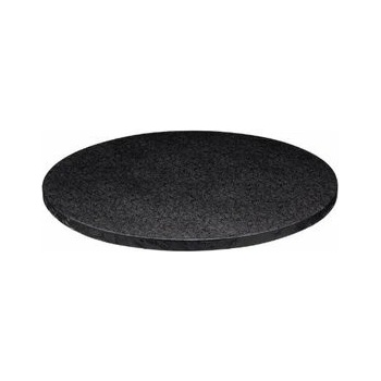 Decora Podnos pevný čierny kruh 35 cm