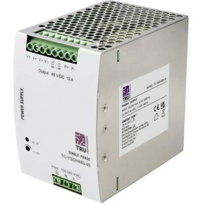 TRU COMPONENTS TC-YSDH480-48 sieťový zdroj na montážnu lištu (DIN lištu), 48 V/DC, 10 A, 480 W, výstupy 1 x