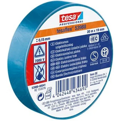 TESA Изолационна лента, 19 mm x 20 m, TESA "Professional", синя 53988-00041-00 (53988-00041-00)