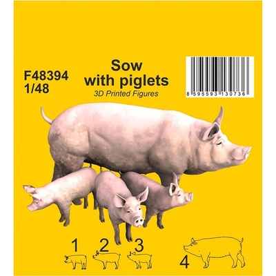 Special Hobby Figurka Sow with piglets 1:48