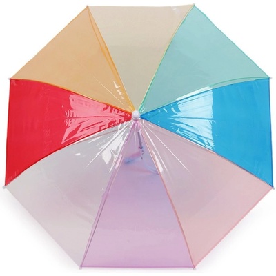 Dětský průhledný deštník duha bílá – Zboží Dáma