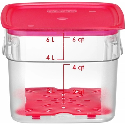 Cambro Nádoba na potraviny CamSquares Fresh Pro Cambro priehľadná 5,7 l 229 x 229 x 180 mm