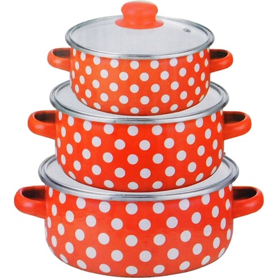 MAKRO Sada hrncov s pokrievkou 3dielna 16,18,20cm