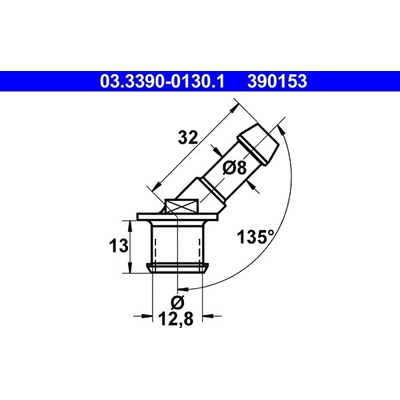 ATE Konektor, hadice 03.3390-0130.1