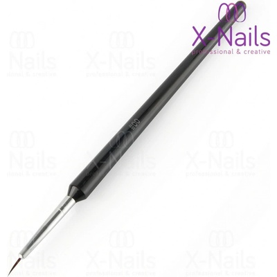 X Nails zdobící linkovací štětec na nehty a ornamenty 00 Finest Striper Black