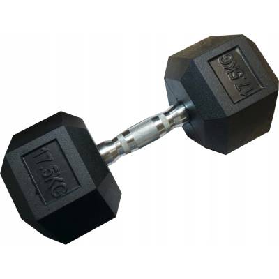 Kubisport Pogumovaná činka 1 x 17,5 kg 1 ks