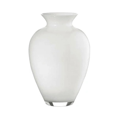 Váza AURORITA opálovo biela H29 cm