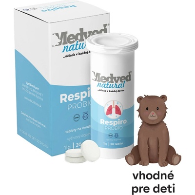 Medveď Natural Respiro Probio 20 tabliet