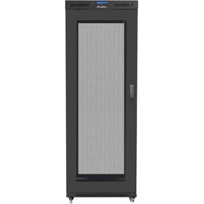FF01-8042-23BL 19" 42U ШИРОТА: 800 РАЗМЕРИ: 1000 MAG: 2097 черен шкаф за багажник с метална врата и мрежа от панели (FF01-8042-23BL)