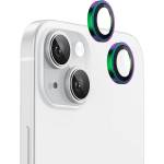 Blueo Протектор камера за iPhone 15 / iPhone 15 Plus - Оригинален Протектор камера за обектив с метална рамка - Цветен