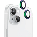 Blueo Протектор камера за iPhone 15 / iPhone 15 Plus - Оригинален Протектор камера за обектив с метална рамка - Цветен