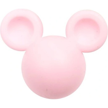 Ideal Mickey baby ružová silikónová korálka 32 x 19 mm 13492