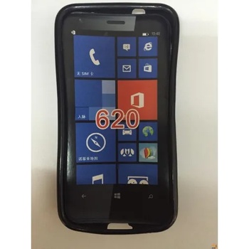 Nokia Силиконов калъф за Nokia Lumia 620 черен