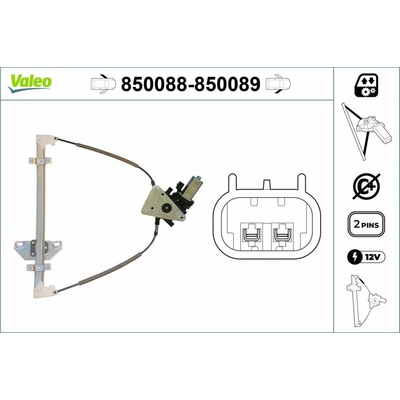 Zvedací zařízení oken VALEO 850089