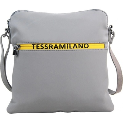 Maria Marni Sportovní crossbody dámská textilní kabelka 5329-BB šedá
