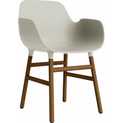 Normann Copenhagen Form s podrúčkami light grey / walnut