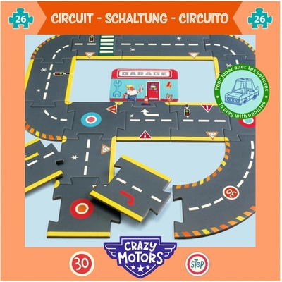 Djeco Crazy Motors Obří závodní dráha 26 dílů