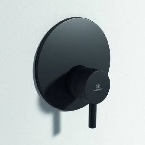 Ideal Standard Вграден смесител за душ Ideal Standard Ceraline, матово черен, с вградено тяло (A7388XG)