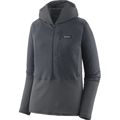 Patagonia Дамски поларен пуловер Patagonia Women's R1 P/O Hoody Fleece jumper - Smolder Blue (105-5883-0312)