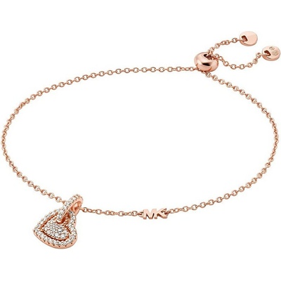 Michael Kors pôvabný pozlátený náramok so zirkónmi Love Kors MKC1748CZ791