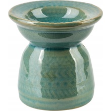 Mondex Keramická aroma lampa 7,5 cm čierná lístky