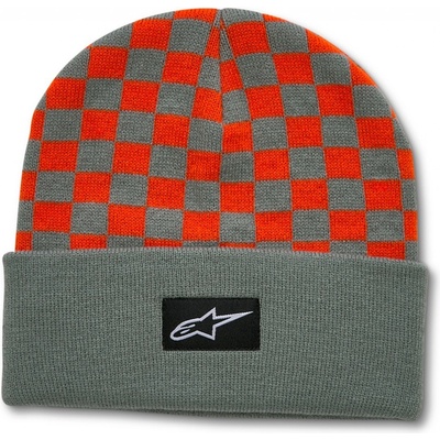 Alpinestars čiapka Checkered Cuff beanie modrá/oranžová