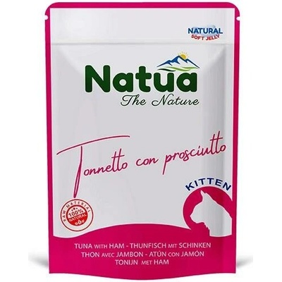 Natua Cat Kitten tuňákové filety a šunka 70 g