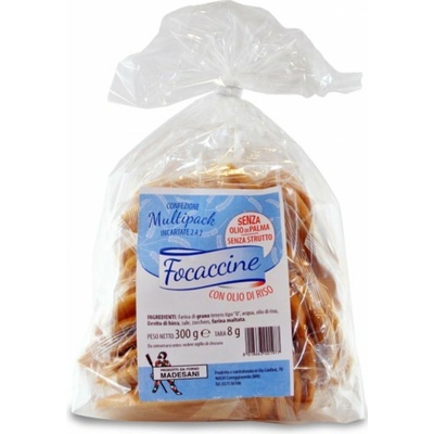 Madesani talianske mini focaccie ryžovým olejom 300 g