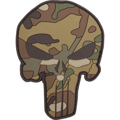 101INC PUNISHER suchý zips 3D plastová nášivka MULTICAMO