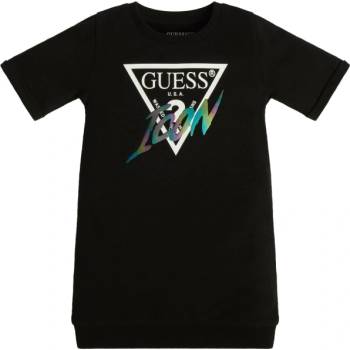 Image 1 of Guess Трикотажна рокля в черно с контрастно лого Guess Icon