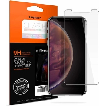 Spigen Протектор от закалено стъкло /Tempered Glass/ Spigen 064GL24527 за Apple iPhone 11/XR, 9H твърдост (064GL24527)