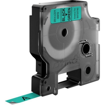 DYMO Лента за етикетни принтери Dymo Ribbon D1 Polyester / S0720740 - Black on Green - PN S0720740 (S0720740)