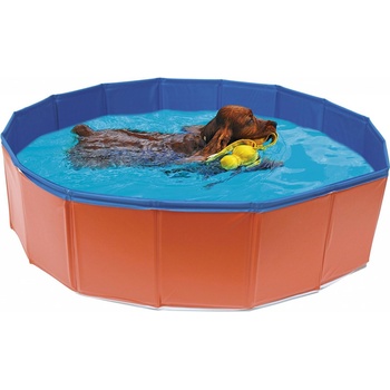 Croci Skládací bazén pro psa červený 120 x 30 cm