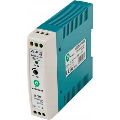 OEM napájecí adaptér MDIN20W24 24V 1A 20W
