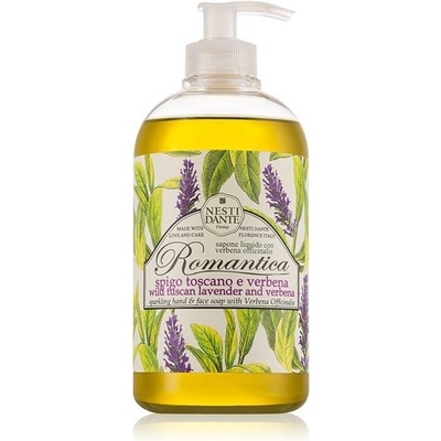 Nesti Dante Romantica Wild Tuscan Lavender and Verbena jemné tekuté mydlo na ruky 500 ml