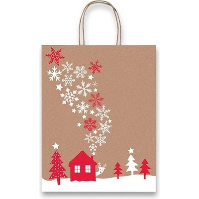 Vánoční papír. taška SADOCH Fantasia Snowflakes L, 360x120x460mm