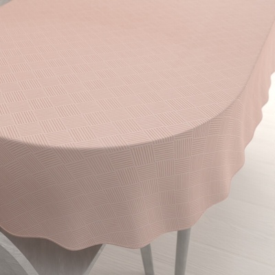 Biante Teflonový oválný ubrus Milano TF-048 světle růžový 100x140cm