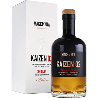 Mackmyra Kaizen 02 Single malt whisky 45,1% 0,7 l (kartón)