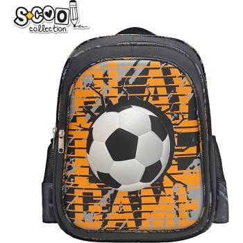 S-Cool Ученическа раница s-cool football, 3Д eva, с led светлини, 25 л