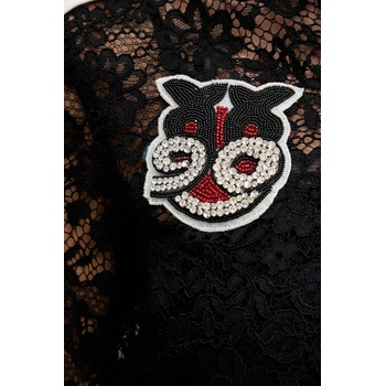 PINKO Суичър Pinko в черно с апликация 105255 A2ML (105255.A2ML)