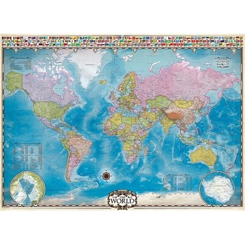 Eurographics Mapa světa 1000 dílků