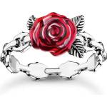 Thomas Sabo Пръстен Thomas Sabo Roses Romance сребърен (TR2482-664-10-54)