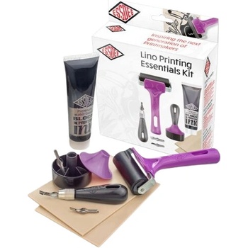 Essdee malá sada pre linoryt s čiernou farbou 100 ml