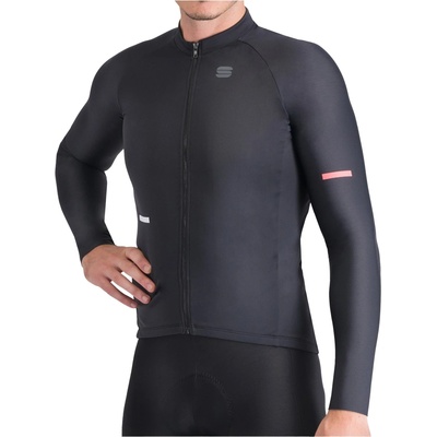 Sportful Мъжка фланелка с дълъг ръкав за колоездене Sportful Supernova Thermal Jersey Cycling jersey - Black (056-3778-0113)