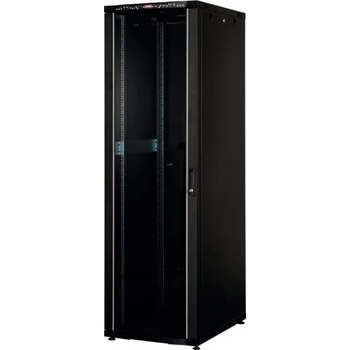 Image 1 of Lande Свободно стоящ комуникационен шкаф Lande CK 32U 19 (600x1000 mm), стъклена врата, Черен | LN-CK32U6010-BL (LN-CK32U6010-BL)