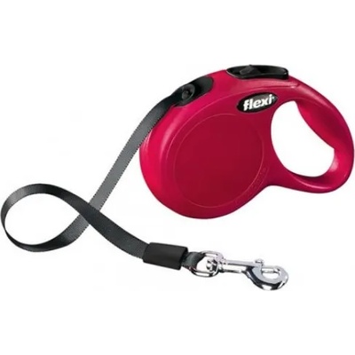flexi Автоматичен повод FLEXI NEW Classic XS червено лента 3 м. / до 12 кг. 02310