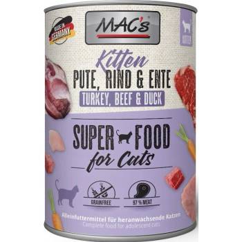 MAC's Cat Kitten morčacie, hovädzie, kačacie 400 g