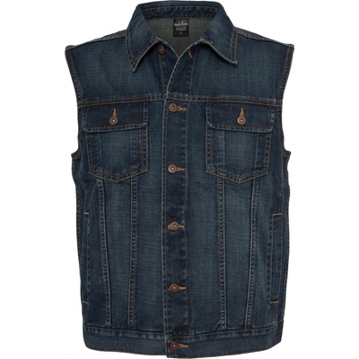 Urban Classics pánská vesta TB514 denim blue